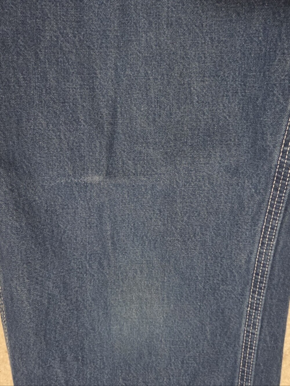 Carhartt FR Jeans Mens 32x34 Blue Straight Flame Resistant Work Chore Carpenter - Picture 6 of 10